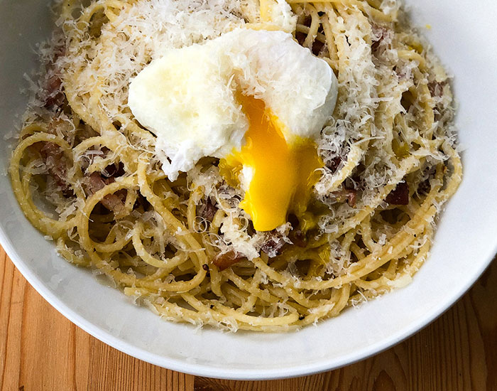 Breakfast & Brunch Menu - Spaghetti Carbonara